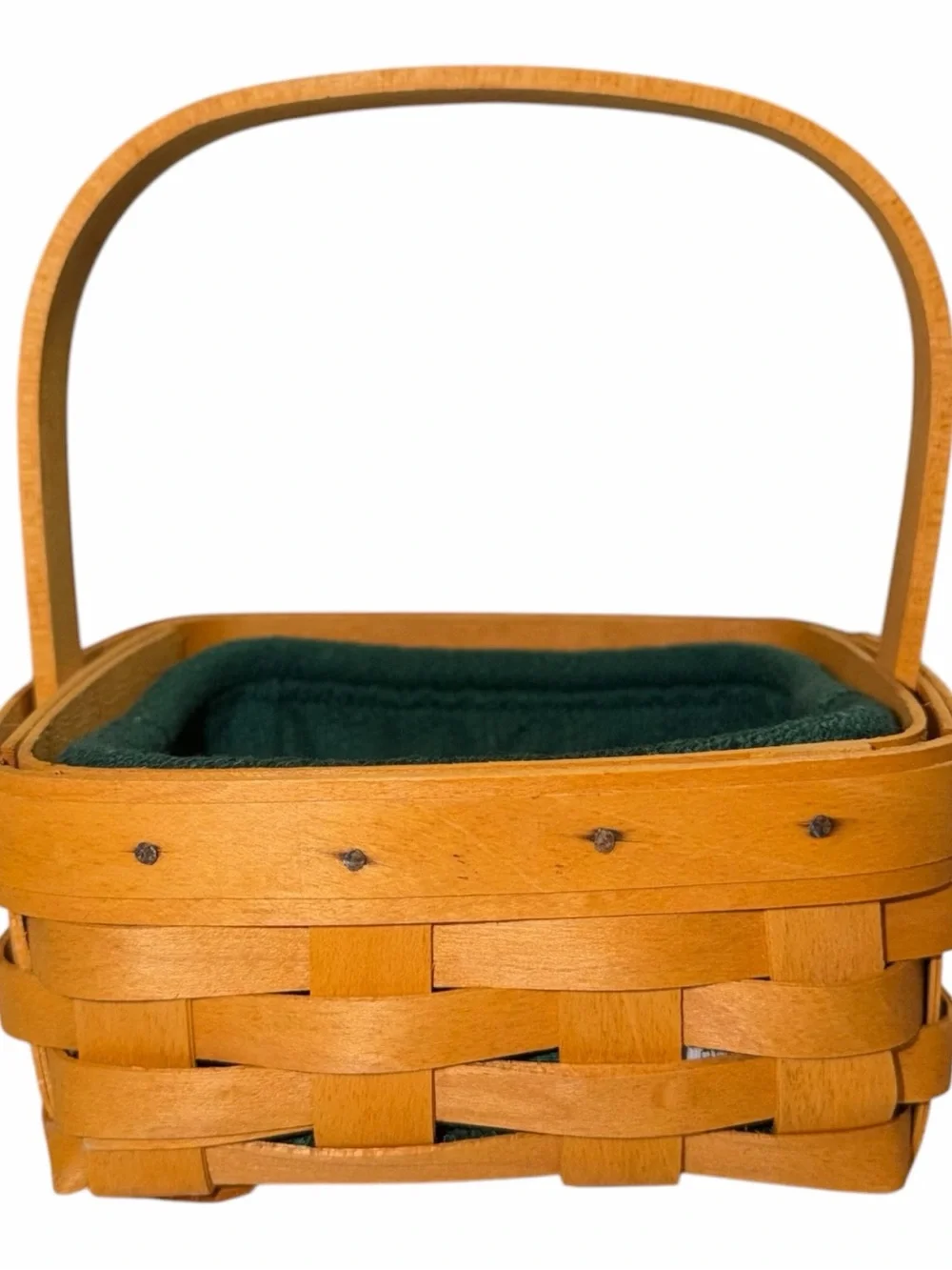 VINTAGE 2001 Longaberger Tarragon Booking Basket